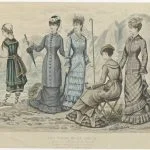 Prent uit het modetijdschrift Les Modes de la Saison, ca. 1881, Rijksmuseum (RP-P-2009-3690)