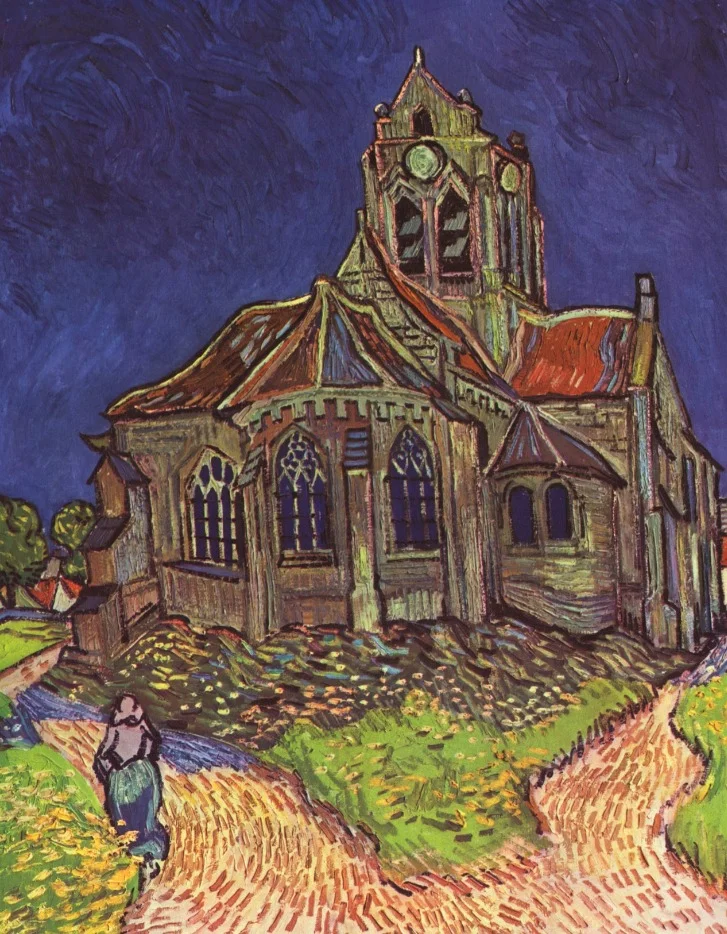 Kerk in Auvers  - Vincent van Gogh, 5 juni 1890