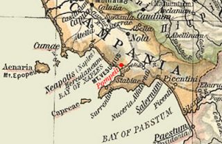 Kaart van Pompeii