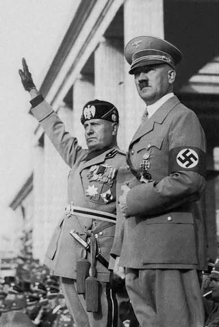 Hitler en Mussolini: partners in crime. 