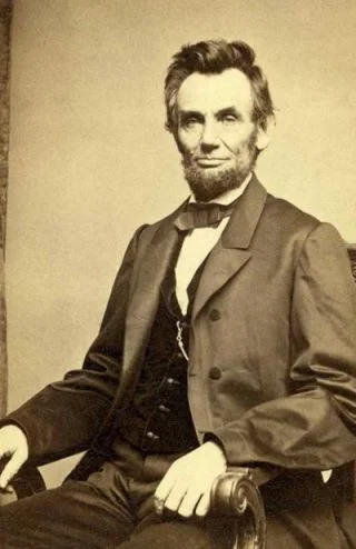 Abraham Lincoln in 1863. Hij is dan 54 jaar oud. (Bron: Wikipedia.org)