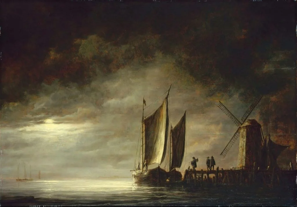 Aelbert Cuyp, Vissersboten bij maanlicht, Wallraf-Richartz-Museum