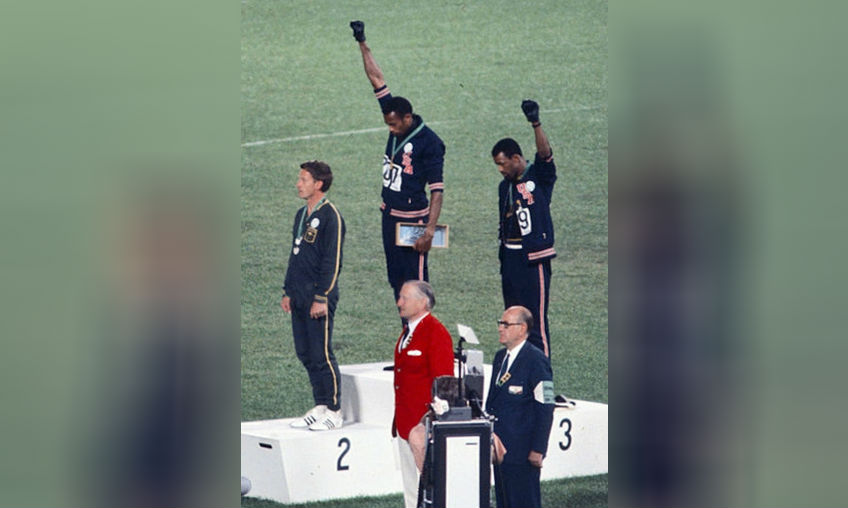 Black Power-groet tijdens de Olympische Spelen van 1968