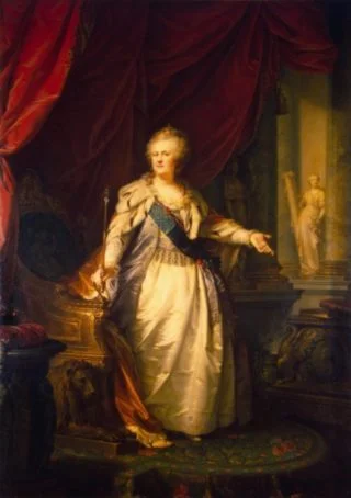 Catharina de Grote in 1793, geschilderd door Johann Baptist von Lampi.
