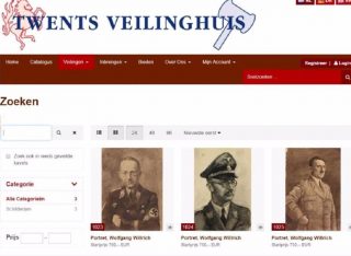 De portretten toen ze nog op de website van het veilinghuis te zien waren