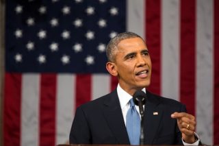 Obama tijdens zijn State of the Union van 2015