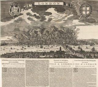 Pamflet uit 1666 over de brand in Londen (Rijksmuseum RP-P-OB-82.017)