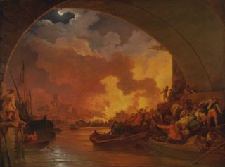 Philippe-Jacques de Loutherbourg - De grote brand van Londen, 1666