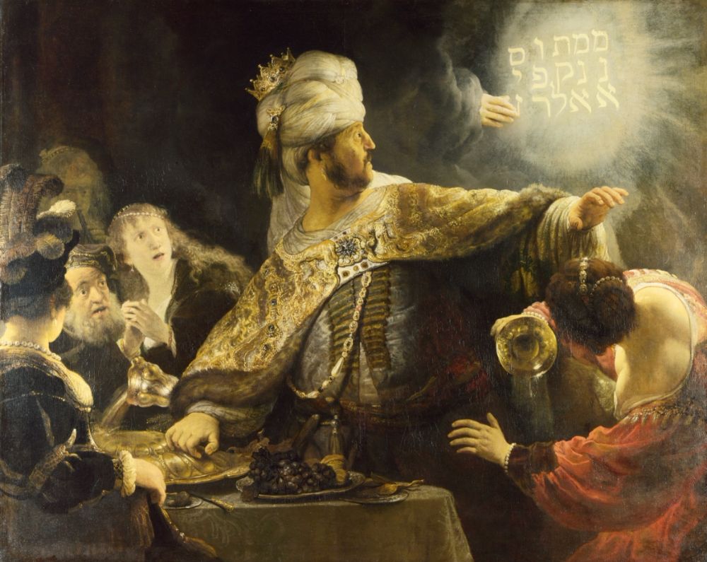 Rembrandt schilderde “Belsazars feest” in 1635
