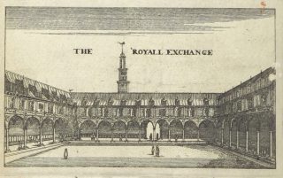 The royall exchange, getekend in 1668