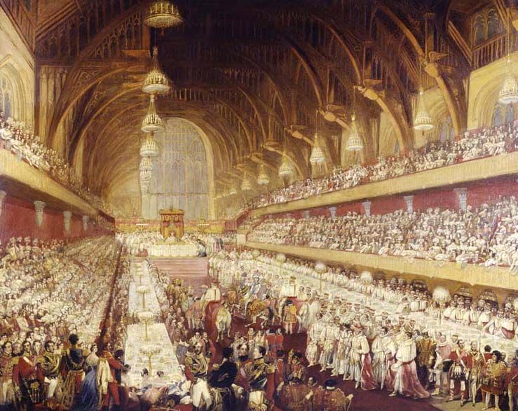 Westminster hall in 1821