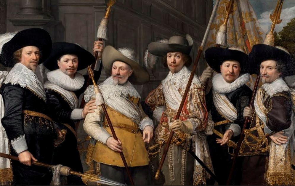 J.A. van Ravesteyn, de Officieren van het Witte Vend ... utterij, 1633. Collectie Haags Historisch Museum