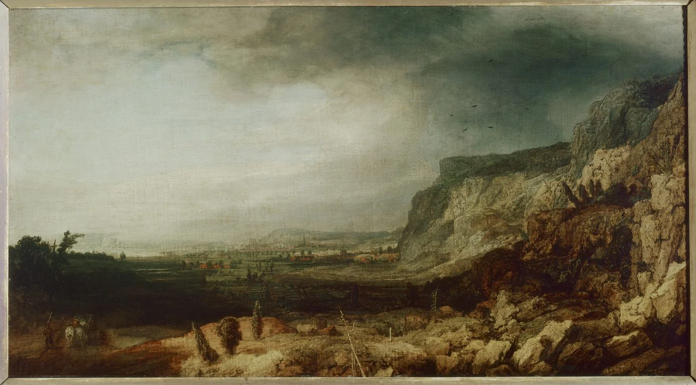 Hercules Segers, Berglandschap met vergezicht, 1620-25, Galleria degli Uffizi Florence