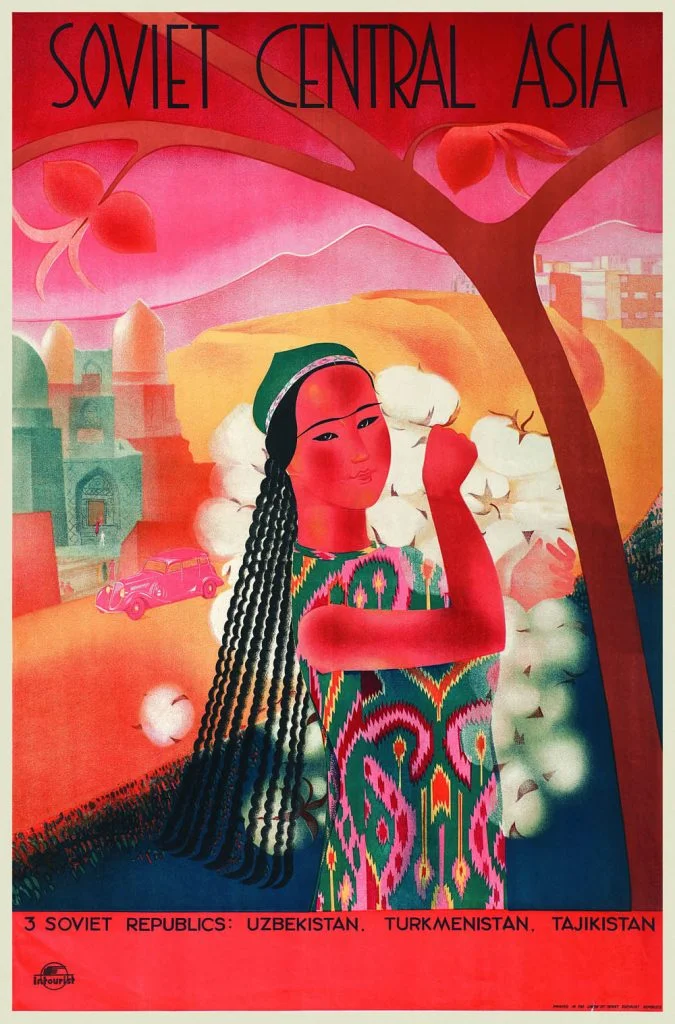 Affiche Sovjet-Midden-Azië, Maria Nesterova, ca. 1935