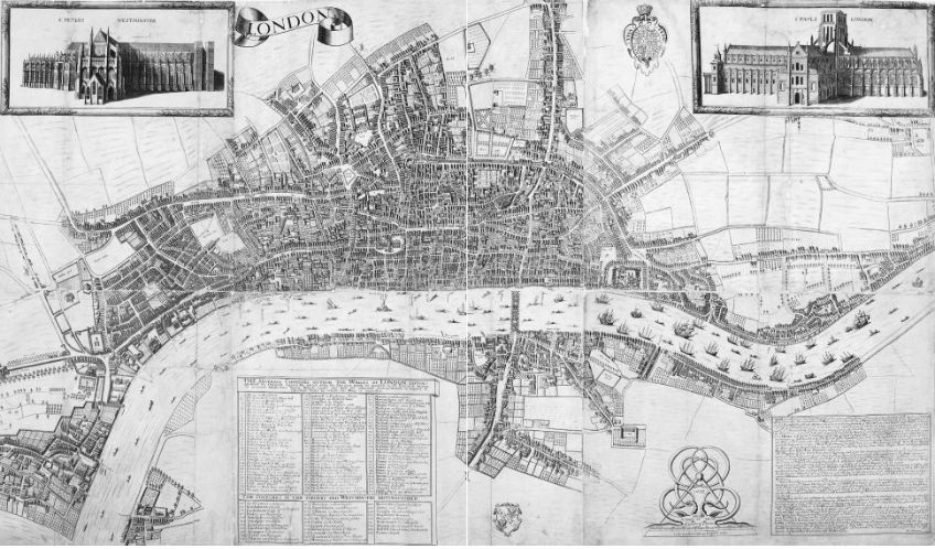 Londen in 1658. Bron: 1666