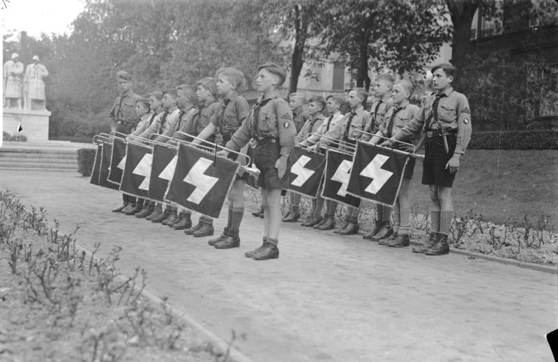 Leden van het fanfarekorps van het Jungvolk, 1933. Beeld: Bundesarchiv