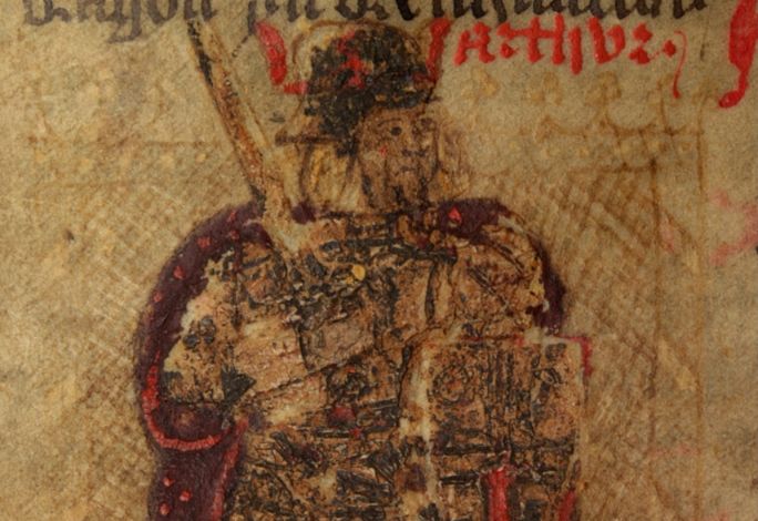 Vijftiende-eeuwse afbeelding van koning Arthur (cc)