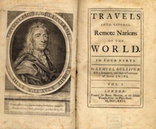 Titelpagina van de eerste editie van Gulliver's Travels