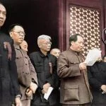 Mao roept de Volksrepubliek China uit, 1 oktober 1949 (CC BY-SA 4.0 - Orihara1 - wiki)
