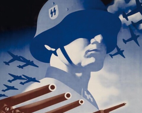 Detail van een wervingsposter voor Nederlanders bij de Waffen SS