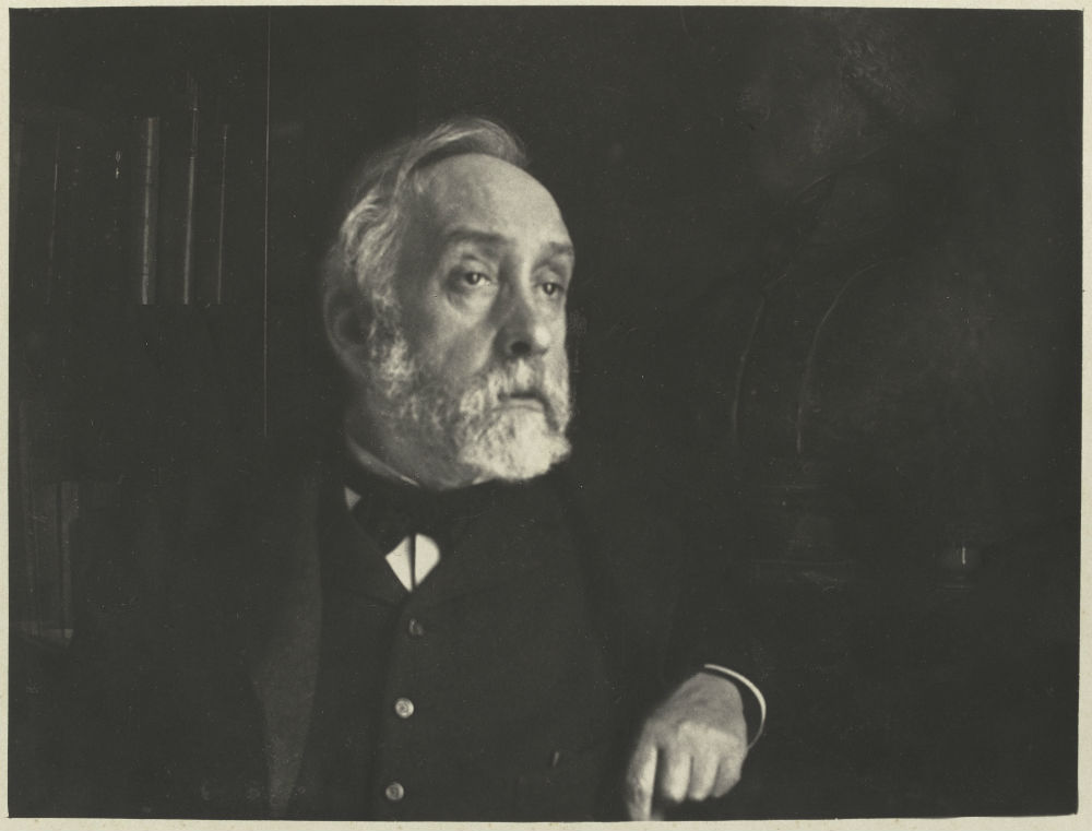 Degas, zelfportret in zijn bibliotheek, 1895
