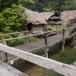 Dorpje op Borneo, Maleisië - cc