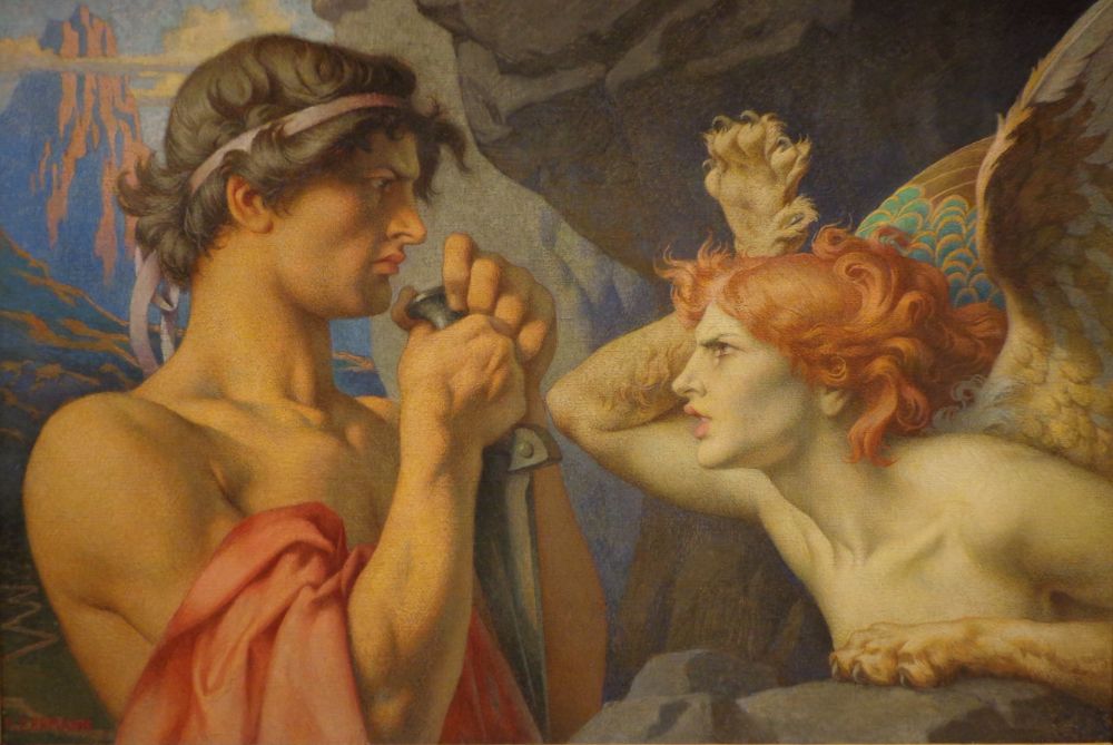 Oedipus en de sfinx - François-Émile Ehrmann