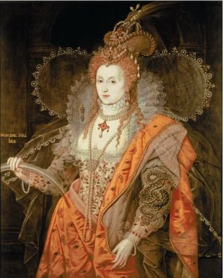 Koningin Elizabeth i, Het regenboogportret, toegeschreven aan Isaac Oliver, ca. 1600