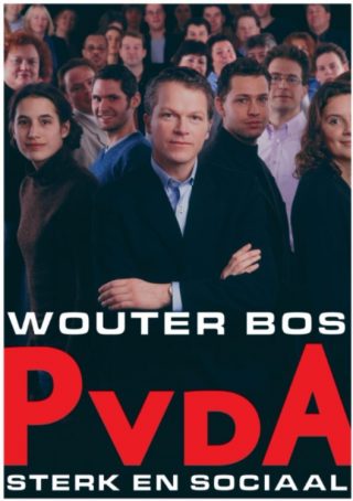 Wouter Bos op een PvdA-verkiezingsposter uit 2003 - cc