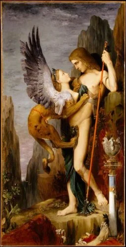 Oedipus en de sfinx - Gustave Moreau, 1864