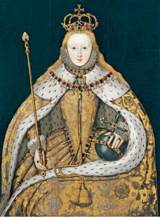 Koningin Elizabeth i, onbekende Engelse kunstenaar, ca. 1600