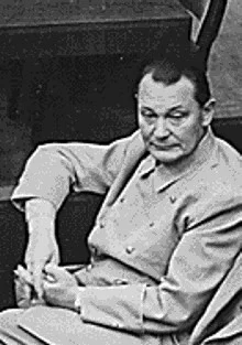 Göring tijdens het Proces van Neurenberg