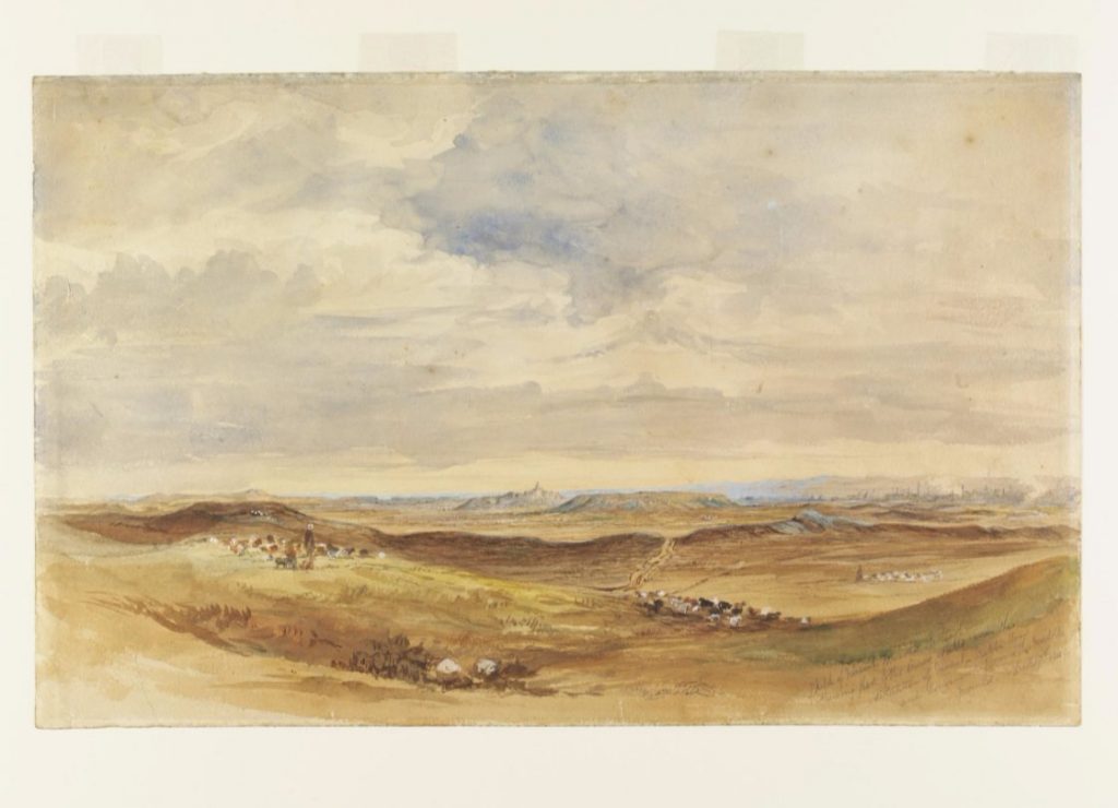 Nineveh, gezien vanaf het noordoosten, 1849