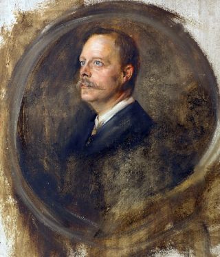 Portretstudie van Chamberlain, gemaakt door Franz von Lenbach