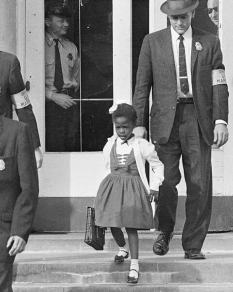 US Marshals escorteren Ruby Bridges van en naar school