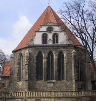 Neue Kirche in Arnstadt, waar Johann Sebastian Bach organist was - cc