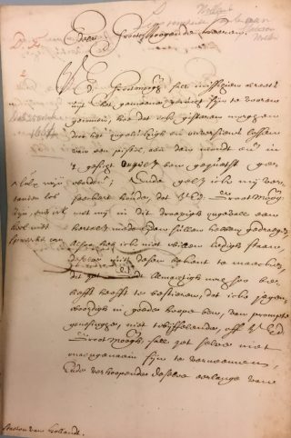 Brief van 25 oktober 1664