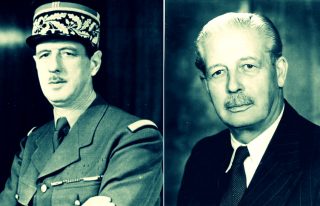Charles de Gaulle en Harold Macmillan