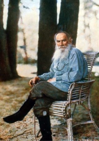 Lev Tolstoj. Fotoportret door Prokoedin-Gorski