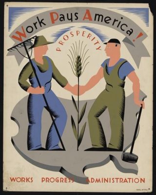 Poster in het kader van de New Deal
