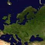 Satellietfoto van Europa - cc