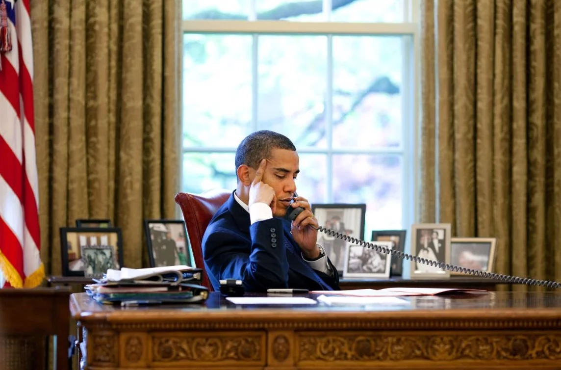 Barack Obama in de Oval Office, 2009