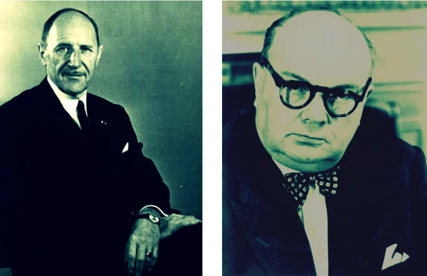 Joseph Luns & Paul-Henri Spaak (foto Europees Parlement)