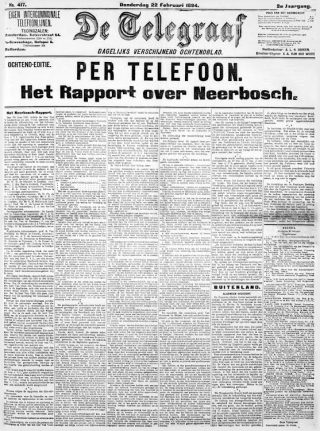 De Telegraaf over de Neerbosch-kwestie (Delpher)