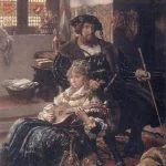 Vilhelm Rosenstand, Koning Christiaan II en Duveke, 1885. Statens Museum for Kunst, Kopenhagen.