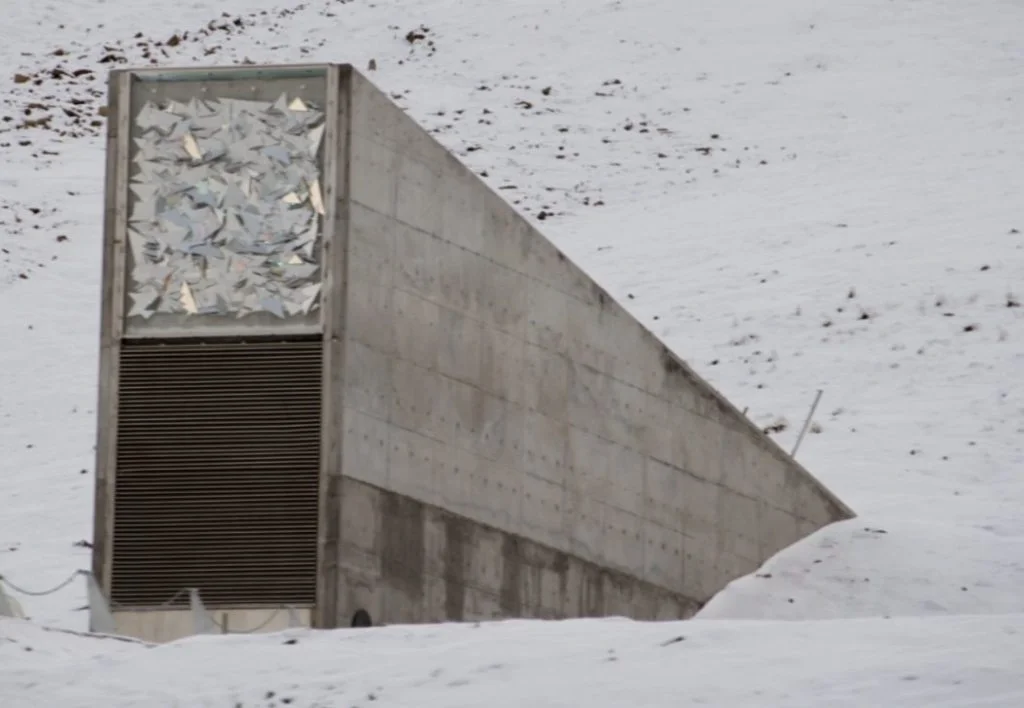 Toegang tot de wereldzadenbank op Spitsbergen