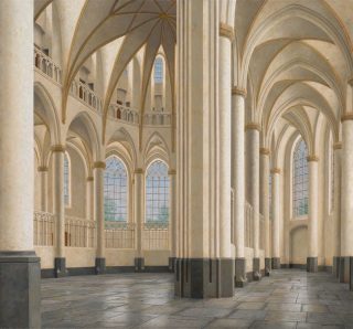 Interieur van de Grote Kerk in Harderwijk - Maarten 't Hart (Stadsmuseum Harderwijk)