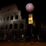 Colosseum tijdens Earth Hour 2008 - cc