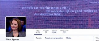 Twitterheader van Fleur Agema