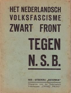 Zwart Front tegen NSB. Brochure uit 1935